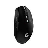 Logitech G305 LIGHTSPEED kabellose Gaming-Maus mit HERO 12K DPI Sensor, Wireless Verbindung, 6 programmierbare Tasten, 250 Stunden Akkulaufzeit, Leichtgewicht, PC/Mac - Schwarz