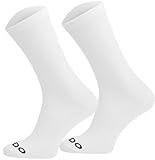 TODO Fahrradsocken Herren und Damen. Atmungsaktive Rennrad Socken Herren. Fahrrad Socken Herren, Radsocken (Rennrad Socken Weiß 43-46)