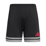 Adidas Herren SQUADRA25 Short, Black/Team Grey Four/Pure Ruby, L