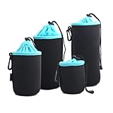 ZSMJAER Objektivtasche,4 Größen von Objektivtaschen,Wasserdicht und Stoßfest,Kann als Schutztasche für Objektive und Kamerazubehör Verwendet Werden