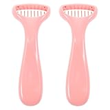 Hohopeti 2 Stück Schmerzloser Damenrasierer Tragbarer Intimrasierer für Beine Achseln und Bikini Effizienter Haarentferner mit Wiederverwendbaren Klingen Kompaktes Design für Unterwegs