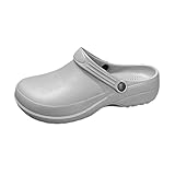 EQWIGKEIT Clogs Damen, Gartenschuhe für Damen & Herren Slip on Hausschuhe Rutschfester Küchenschuhe Unisex Regenschuhe Leicht Gartensandalen Sommer Wasserschuhe Bequeme Kochschuhe In Den Größen 36-46
