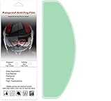 Motorrad Helm Antibeschlag Folie,Universal Motorradhelm Anti-Beschlag-Sonnenblende Einsatz,Motorradhelm-Visier,Universal Sonnenblende Schutzfolie, Aufkleber, 8,8 X 24,5cm(Transparent)