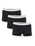 Calvin Klein Herren Boxershorts Trunks Unterwäsche, Schwarz (Black W/ White Wb), M