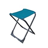 Spetebo Metall Klapphocker bis 110 Kg belastbar - klappbarer Angelhocker mit Polyester Bezug Hocker zum Angeln oder Camping