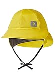 Reima Kinder Regenhut Rainy, wasserdichte Kopfbedeckung mit Ohrenschützer und Reflektoren, Unisex Regenbekleidung für Mädchen und Jungen Yellow 52