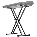GREENSAPPIRE Keyboardständer Doppelstrebig – Höhenverstellbarer Keyboard Stativ von 61–98 cm, Klappbar & Stabil, mit Gummifüßen und Sicherungslaschen, für E-Piano, Synthesizer, Stage Piano, Keyboard
