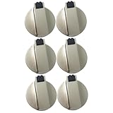 Hemobllo 3 Sätze Knopf Für Gasherd Mutfak Aksesuarları Küche Armaturen Drehschalter Trockner Knopf Austausch Herdknopf Austausch Gasherd-bedienknopf Herd-ofen-steuerung Silver 2 Stück * 3