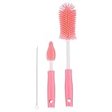 Wasserflaschenbürste – tragbares Reinigungswerkzeug aus Silikon für Strohhalme, Flaschenbürsten | für Flaschen, Karaffe, Tassen, Strohhalm, Mixer, Zitruspresse, Glas