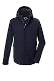 killtec Herren Funktionsjacke/Outdoorjacke wasserdicht mit abzippbarer Kapuze KOW 2 MN JCKT, dunkelnavy, L, 44262-000
