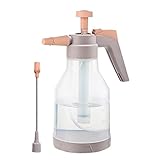 DEYROS Pumpsprüher, Pumpsprüher mit 1,5 l Fassungsvermögen, Autowaschsprüher, Gartensprüher, transparente Pumpsprühflasche, Druckpumpsprüher für Verschiedene Zwecke