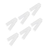 LOORGVEL 12 Blatt Transparente Verschleißfeste Fersenpolster für Sandalen Bequeme Rutschfeste Fersenkissen zum Schutz vor Blasen und Fußschmerzen Geeignet für Leder High heel