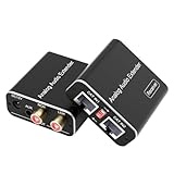 Misamo 3,5-Mm-RCA-Analog-Audio-Extender Unterstützt 1640 Fuß Maximale Signalverlängerung, CAT-Kabelanschlüsse für Telefon/MP3/Blu-Ray-Player