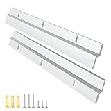 EFUTURETIME 1 Paar Z-Klemmen zum Aufhängen Schwerlast 30cm, Hochbelastbares Aufhängungssystem, Z-Hanger mit Schrauben für Schwere Rahmen, Bettkopfteil, Spiegel, Rack