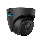 Reolink 5MP PoE Überwachungskamera Aussen mit Personen-/Autoerkennung, Smarte IP Kamera Outdoor mit Zeitraffer, IR Nachtsicht, Audio, Wasserfest, microSD Kartensteckplatz, RLC-520A Schwarz