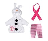 BABY born Schneemann-Kostüm bestehend aus Overall, Leggings und Schal für 43cm Puppen, 871690 Zapf Creation