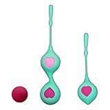 SXOVO 2er-Pack Liebeskugeln Sex Spielzeug für die Frau - Analkugeln Mit 4 Austauschbaren Kugeln, Beckenbodentrainer für Frau mit Integrierten Bällen, Liebeskugeln Beckenboden Training Anfänger
