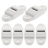 SUPVOX 6 Stück Aufputz-Gurtführung für Rollladengurte, 14 mm Kunststoff-Gurtrolle mit staubreduzierender Bürste, weiß, 6 x 2,5 x 1,3 cm, einfach zu ersetzen, langlebig für Zuhause und Büro