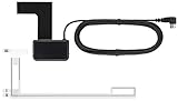 Kenwood DAB-Antenne CX-DAB1 Scheibenklebeantenne für alle DAB/DAB+ Geräte mit SMB-Anschluss, Phantomeinspeisung 9-16 Volt, Schwarz