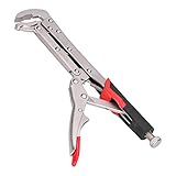 MasYosh Verlängerte Gripzange, Chrom-Vanadium-Stahlmaterial mit 80 Grad Gebogener Backe für die Holzbearbeitung, Rutschfester Griff, Gesamtlänge 27 Cm, Maximale Öffnung 3 Cm