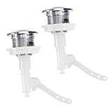 STOBOK 2Stücke Toilettenschalter Rundkopf Tasten Für Wc Tanks Und Langlebig Einfach Zu Installieren Kompatibel Mit Meisten Toiletten Für Zuhause Und Hotels