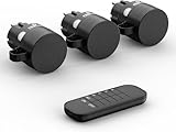 Perfect Funksteckdosen mit Fernbedienung Aussen, 3 x Steckdose mit Funkfernbedienung, 2300 Watt, 230V Outdoor Set, 30m Reichweite, IP44, Stromsparen, Schwarz