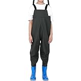 Weqizuerqi Anglerhose Kinder Kinderwathose Wathose Für Jugendliche PVC Jugendliche Kinder Brust Wathose Strapazierfähige Hosenträger Praktisch Und Benutzerfreundlich Einfach Zu Tragen