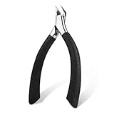 Nagelzange Gerade Klinge für Eingewachsene Fußnägel und Fingernägel, Edelstahl und Scharfe Spitze Eckenzange Fußpflege, Nagelschere für Starke Fußnägel
