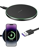 35W Wireless Charger Schnellladegerät Qi Induktions Ladepad mit USB-C Kabel, Kabelloses Ladegerät Kompatibel mit Phone 16/15/14/13/12 Pro, Galaxy S23/S22/S21/S20/S10, wei, mi, Pixel,Pods