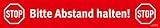 Fußbodenaufkleber »Bitte Abstand halten!« selbstklebend für Glatte Fußböden