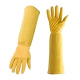 Damen Rosenhandschuh dornensichere Gartenhandschuhe – lange Ärmel, Unterarmschutz, pannensicher für die Gartenarbeit
