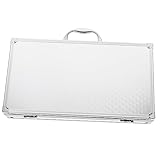 FUNOMOCYA Aluminium Werkzeugkoffer Tragbarer Hartschalen Aufbewahrungskoffer mit Verschluss für Sichere Dokumentenlagerung für Messgeräte und Zubehör