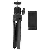 OUNONA Mini Stativ mit Kugelkopf für Handy und Video Projektor Tragbarer Smartphone Halter für Live Übertragung Einstellbares Leichtes Desktop Stativ für Videoanrufe und Multimedia