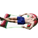 Float Aufblasbarer Pool – Aufblasbares Floßenpool für Erwachsene | 4-in-1-Stuhl, Wassermelonen-Gehweg mit Pumpe, Wasserspielzeug für , See, Sonnenbaden