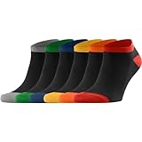 Dafi soft 6 Paar Sneaker Knöchelsocken Herren & Damen Baumwolle Made in Turkey, 6 Paar schwarze Farbmischung, 12-14