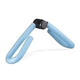 Relaxdays Oberschenkeltrainer, Arme & Beine, Multifunktionstrainer für Zuhause, Adduktoren Trainer, Beinpresse, hellblau, 1 Stück