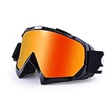 SGTTX Motorradbrille, ATV Dirt Bike Off Road Racing MX-Fahrbrille Anti-UV-Schutzbrille Winddichte staubdichte Motocross-Brille Anti-Scratch-Motorradbrille zum Radfahren/Reiten/Klettern/Skifahren