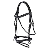 Kerbl 326139 Trensenzaum Classic Leder, Schwarz, Full