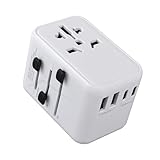 EnergyPro Universal Travel Adapter 65W,International Travel Plug with 5 USB(3 USB C) Charging Ports, Power Adapter Worldwide for US to European EU UK Ireland AUS USA Germany (Type C/G/A/I)