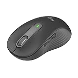 Logitech Signature M650 L Kabellose Maus - für große Hände, Leise Klicks, Anpassbare Seitentasten, Bluetooth, Kompatibilität mit mehreren Geräten - Graphit