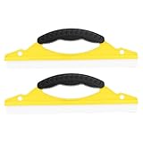 Lurrose 2 Stück Ergonomischer Fensterabzieher aus Flexiblem Kunststoff Duschabzieher für Glastüren mit Aufhängeseil Universell für Bad Auto und Fensterreinigung