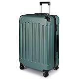 TAN.TOMI Hartschalenkoffer Trolley Koffer mit Rollen, Zahlenschloss, Teleskopgriff, Suitcase für Reisen, Geschäft, Dunkelgrau, 360°-Schwenkrollen, Dreistelliges Kombinationsschloss