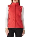 Outdoor Ventures Damen Fleece Weste Ultraleichte Polar Fleeceweste Dünne Outdoor Luafwesten für Frauen Ärmellos Jacke mit 4 Taschen Frühlings Herbst für Laufen Wandern Camping, Rot L