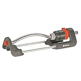 Gardena Classic Viereckregner Polo 220: Rasensprenger für gleichmäßige Flächenbewässerung von 90 -220 m², Reichweite 7-17 m, max. Sprengbreite 13 m, wartungsfrei, Edelstahl-Schmutzsieb (2081-20)