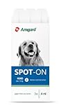 Amigard Spot-On 3er Pack für mittlere Hunde, gegen Zecken und Flöhe, 3X 1 Monat Schutz, pflanzliche Wirkstoffe, ohne Parfüm und Konservierungsmittel, vegan