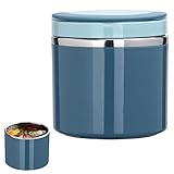 Hailerio Thermo Lunchbox 1000 Ml Thermobehälter Für Essen Food Flask Warmhalten Essen Edelstahl Lunchbox Warmhaltetopf Für Mahlzeiten, Suppe, Mittagessen, Babynahrung - Für Büro Arbeit Unterwegs