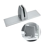 Klemmhalter für Plexiglas Schreibtisch Trennwandklemme - Büro-Schreibtisch Trennwand Clip Klemmhalter Tischklemme für Spuckschutz, für Büro Bibliotheken Max Tischplatte: 3-25mm,1 Stück, Silber