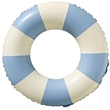Windfromort -Schwimmring - Schwimmring Erwachsene, Umweltfreundliches PVC，Material, Robust und Langlebig, Mit blauem Karomuster, Ideal für Poolpartys, Strandausflüge und Sommeraktivitäten