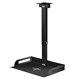 Drsn Universal Projektor-Halterung für die Decke/Wand, Höhenverstellbar 34-56cm - bis 5kg - Tablett 24×20cm - Kabelführung, Universal Beamer Projektor Deckenhalterung für Projektoren, Router usw