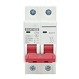Cheotime DC Miniatur Circuit Breaker, 2p 1000V 50A Isolator DC Trennschalter DIN RAIL MOUNT DZ47-63Z C50 für Solar -PV -System -Isolator